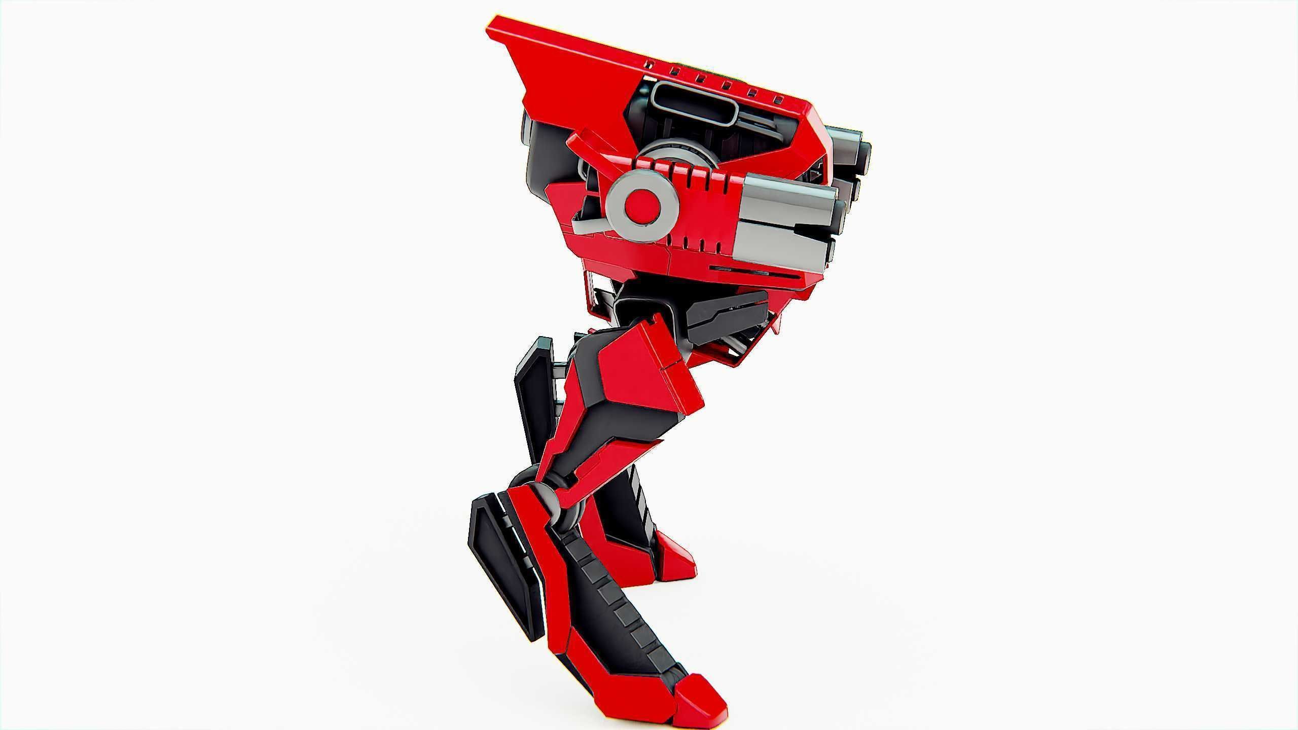 RAPTOR DROID D-150 Rigged for Unreal Engine - Unity - MIXAMO 3D model_5