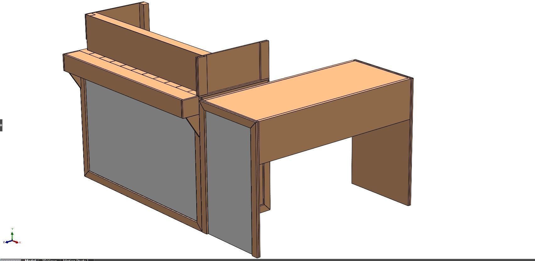 TABLE CASHIER RECEPTIONIST STAND BOOTH SELLING ADMIN DESK 3D model_14