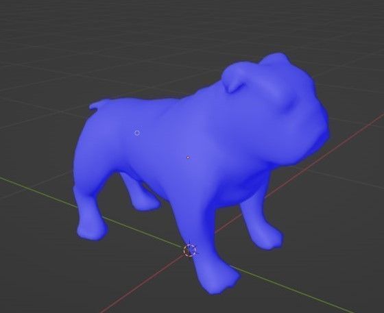 Realistic bulldog low poly  Low-poly 3D model_12