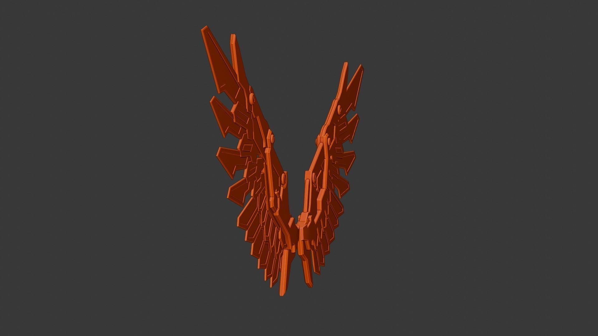 Mechanic Wing Low-poly 3D model_22