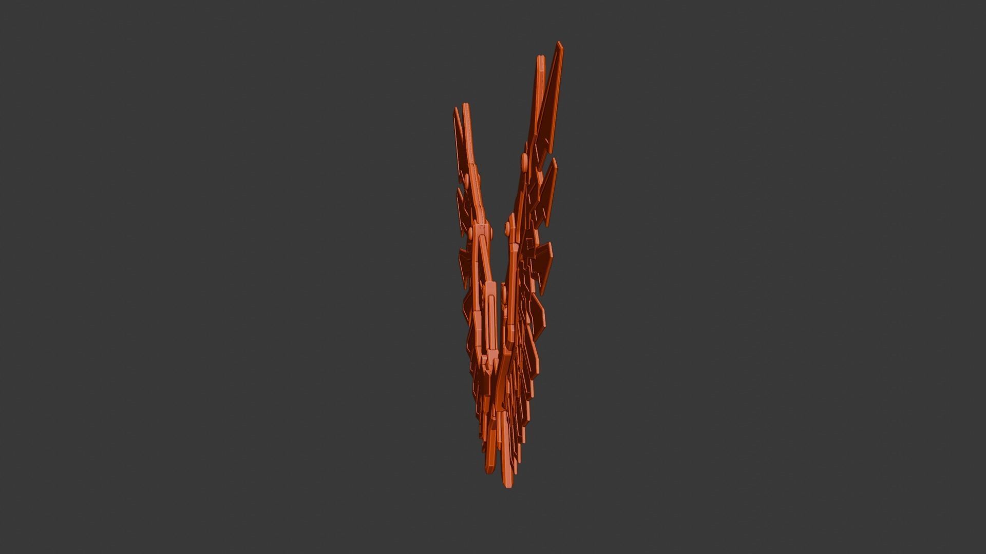 Mechanic Wing Low-poly 3D model_18