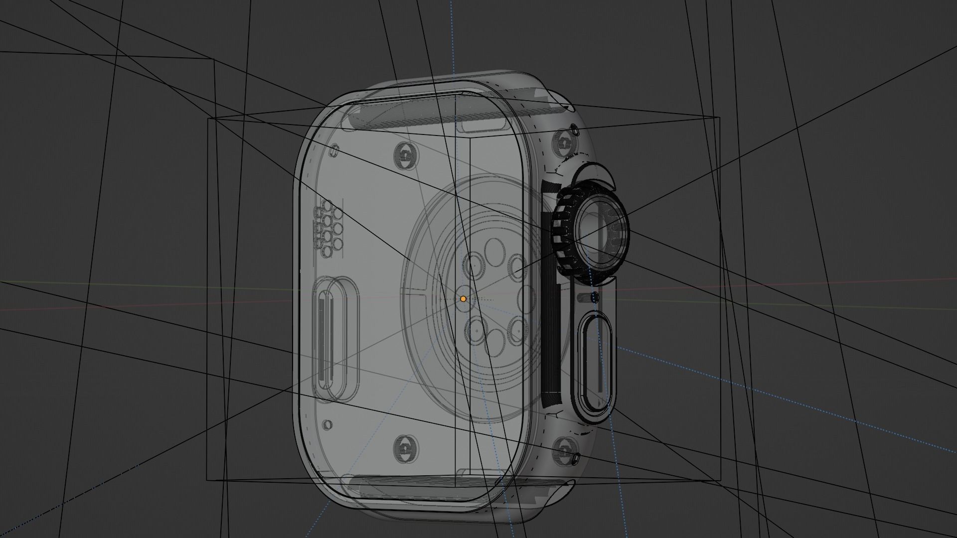3D Mation and Modeling Apple Watch Low-poly 3D model_8