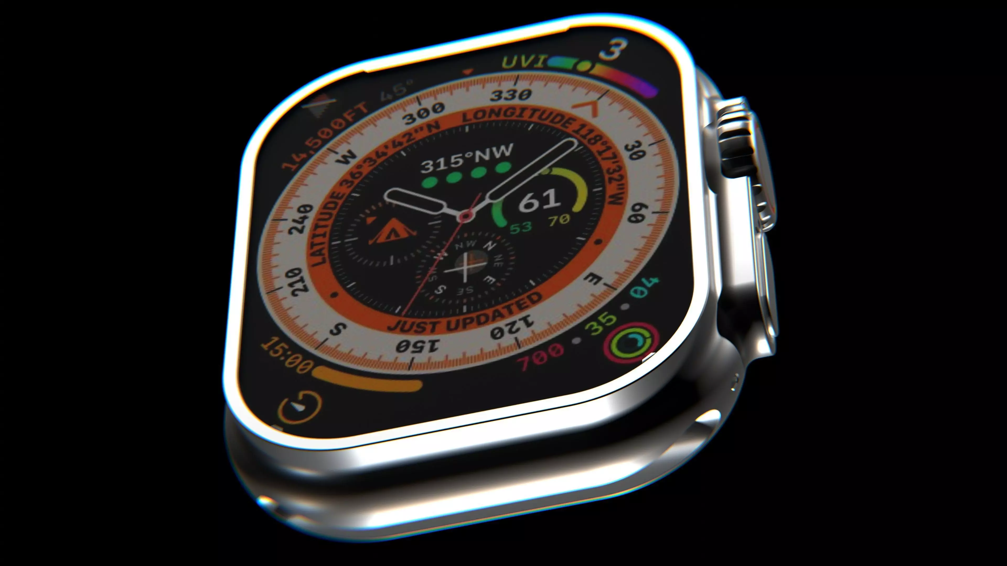 3D Mation and Modeling Apple Watch Low-poly 3D model_0