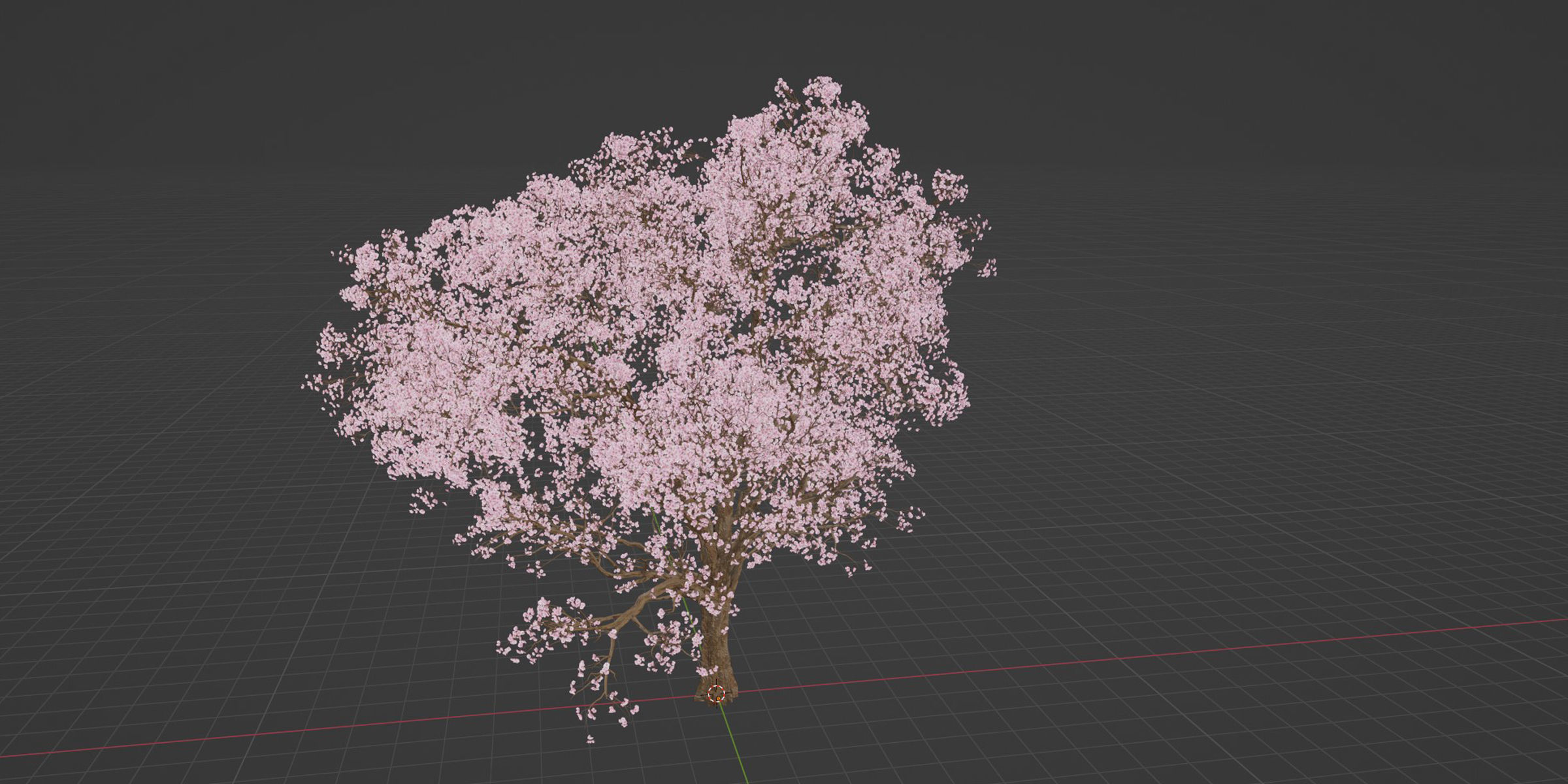 East Asian Cherry vol 239-Blender 3D model_5