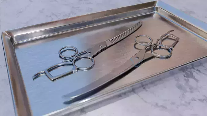 Hair Stylist PBR Scissors