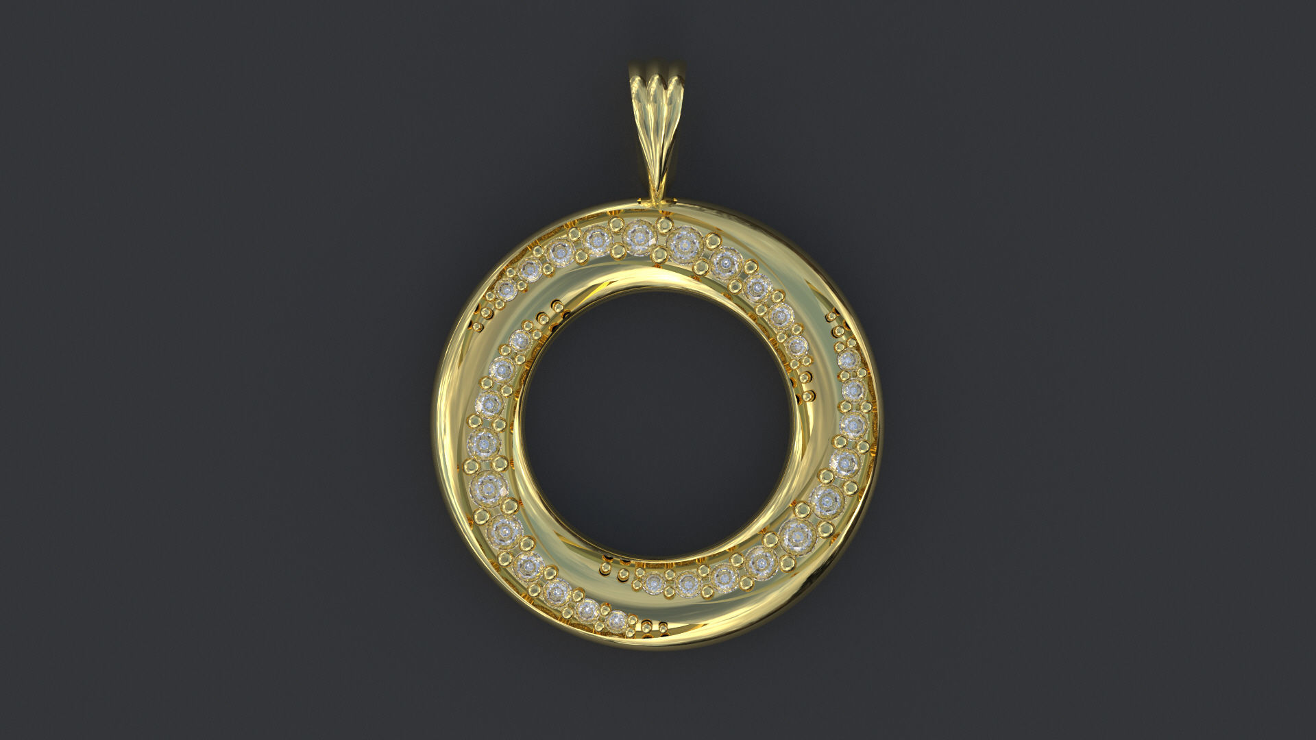 Torus Pendant 3D print model_3