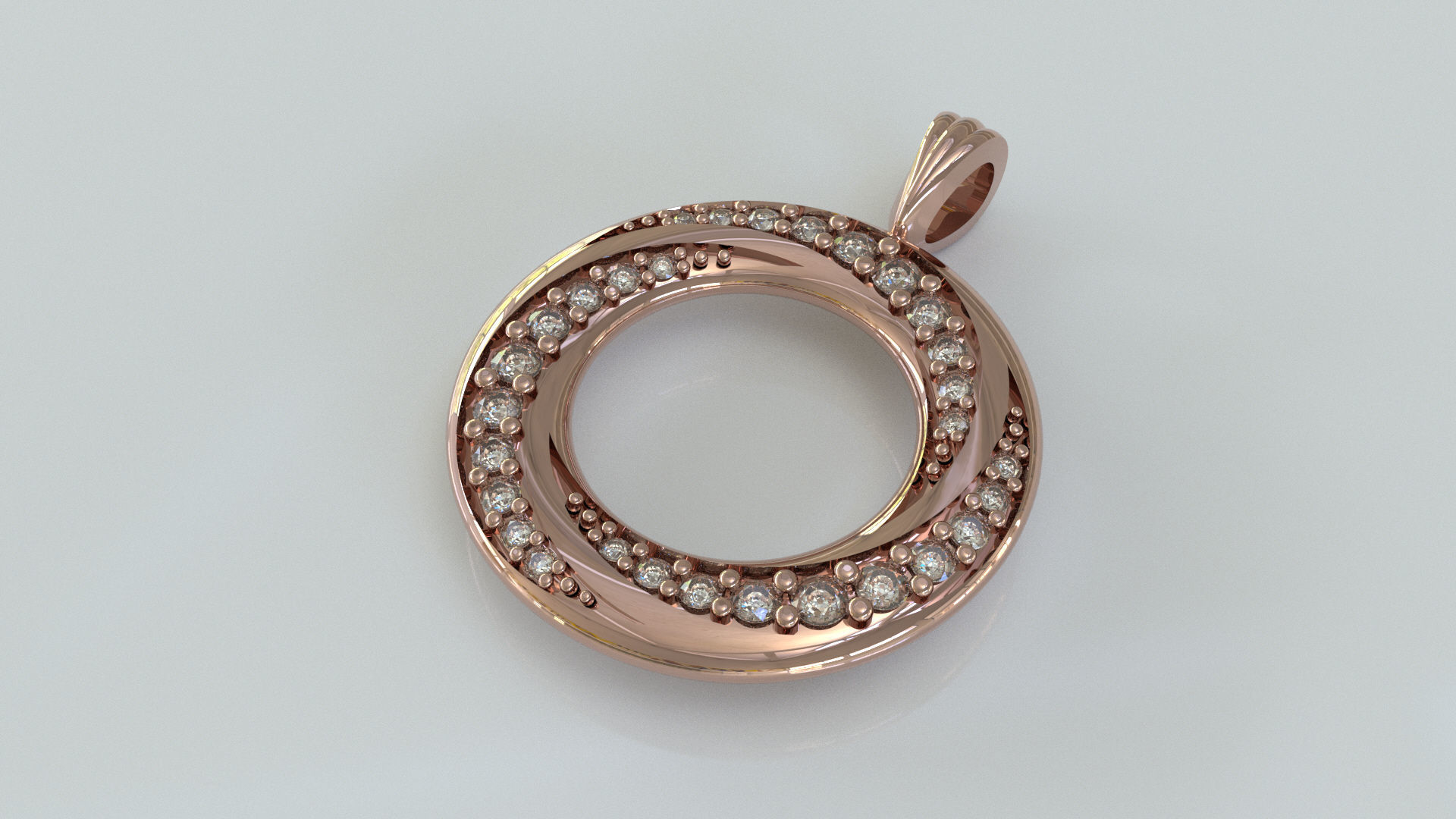 Torus Pendant 3D print model_2