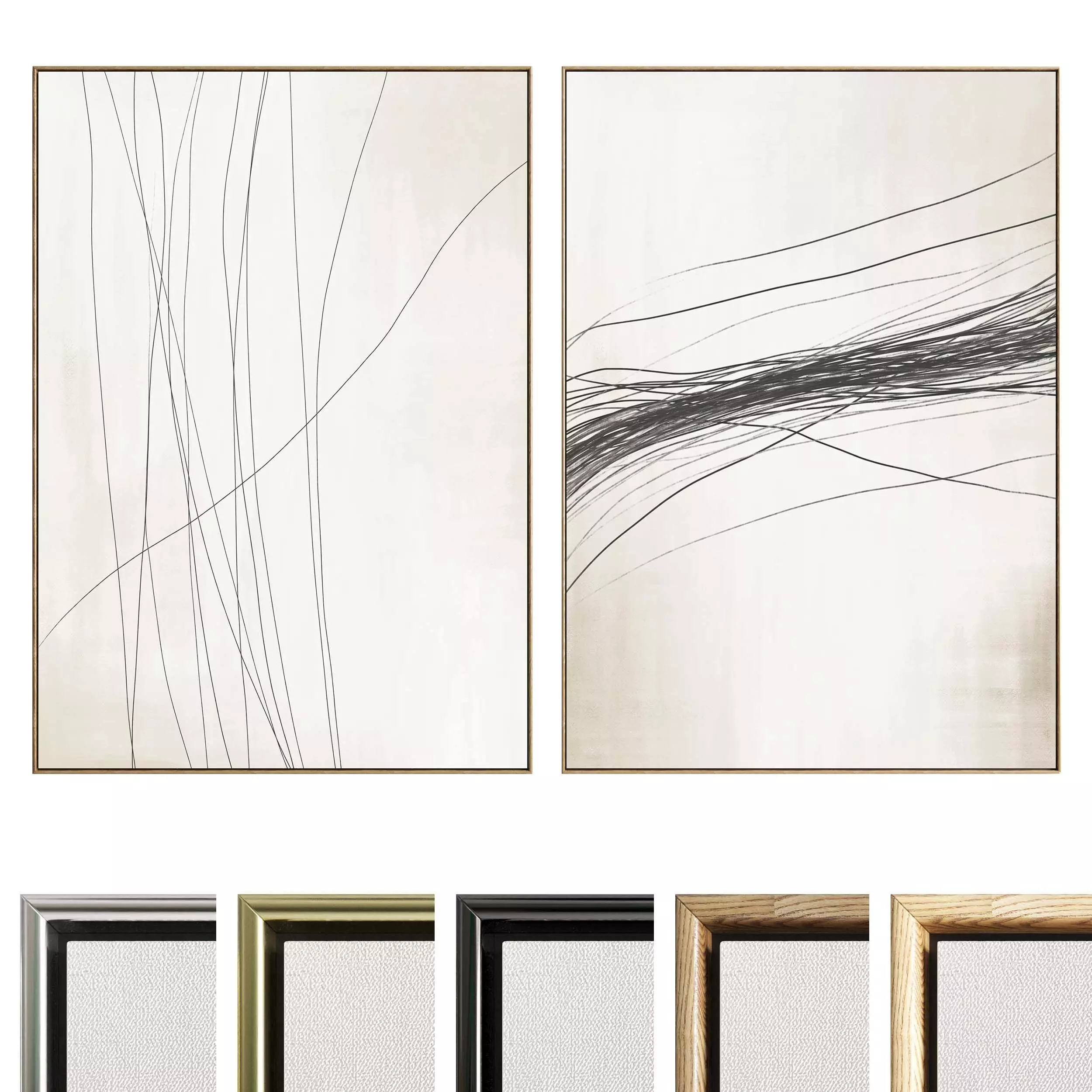 Plaster Two Photo Frame 513 Low-poly 3D model_0