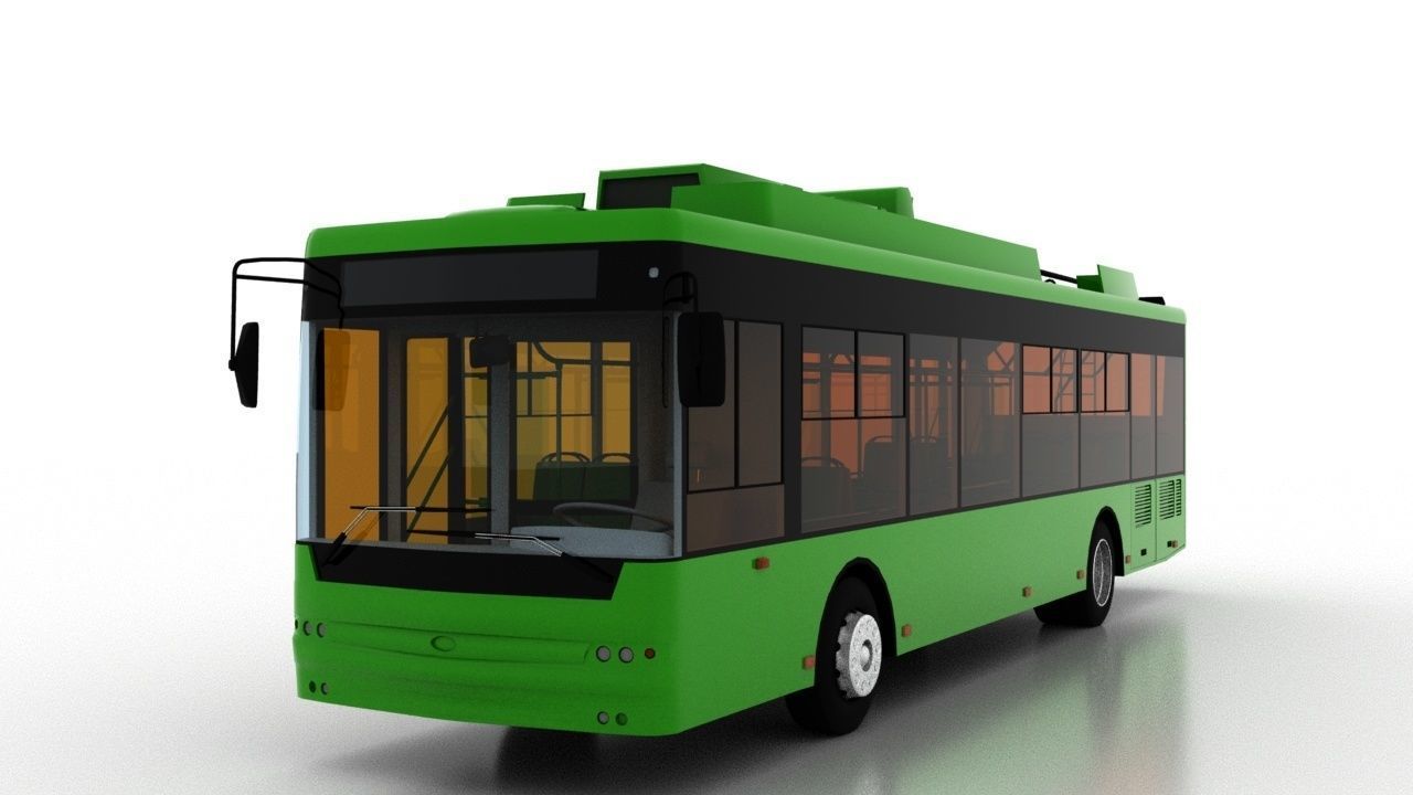Trolleybus Bogdan T70115AC 3D model_1