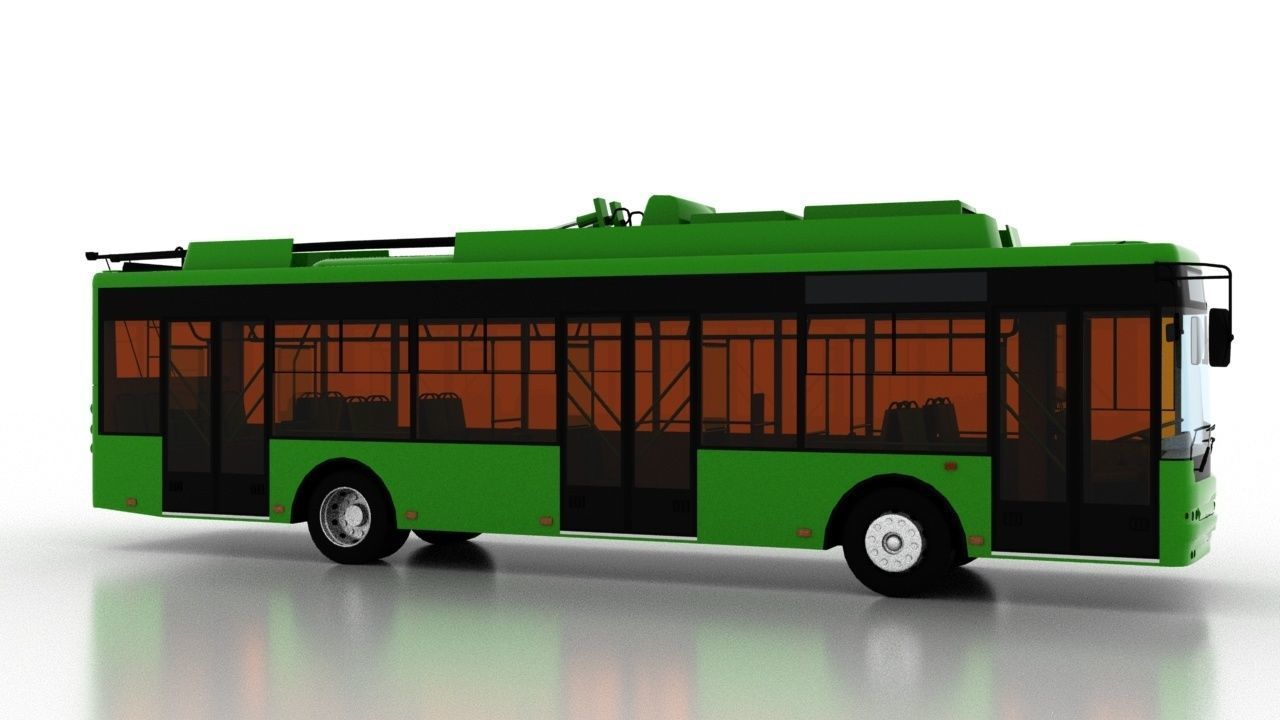 Trolleybus Bogdan T70115AC 3D model_7