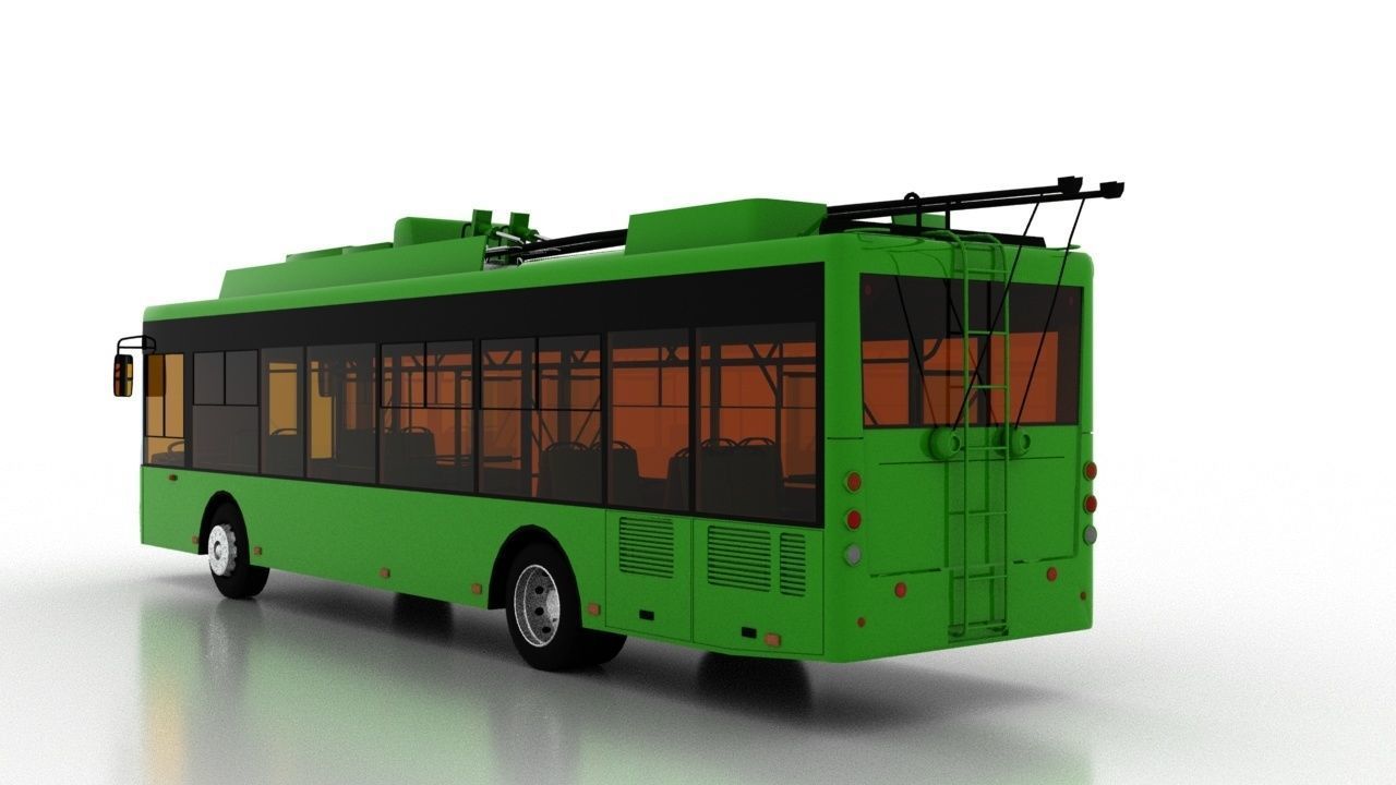 Trolleybus Bogdan T70115AC 3D model_4