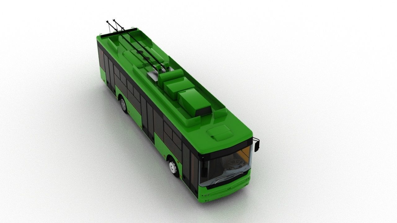 Trolleybus Bogdan T70115AC 3D model_8