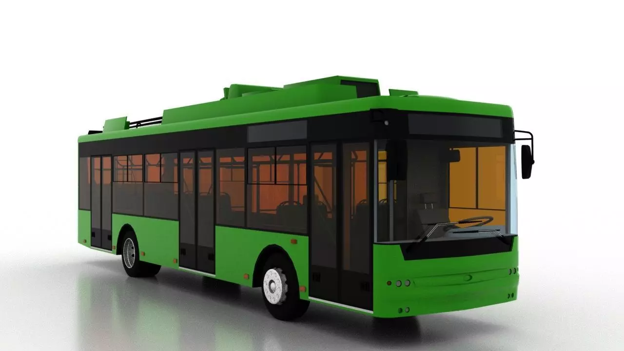 Trolleybus Bogdan T70115AC 3D model_0