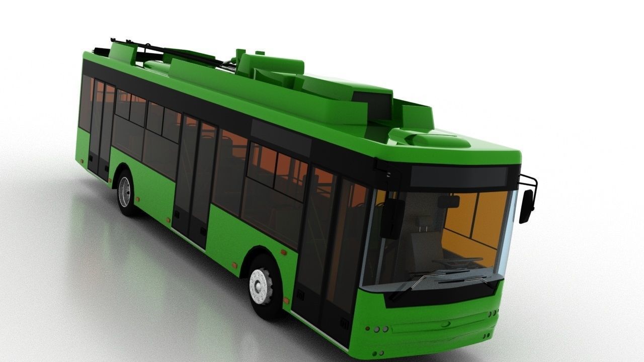 Trolleybus Bogdan T70115AC 3D model_9