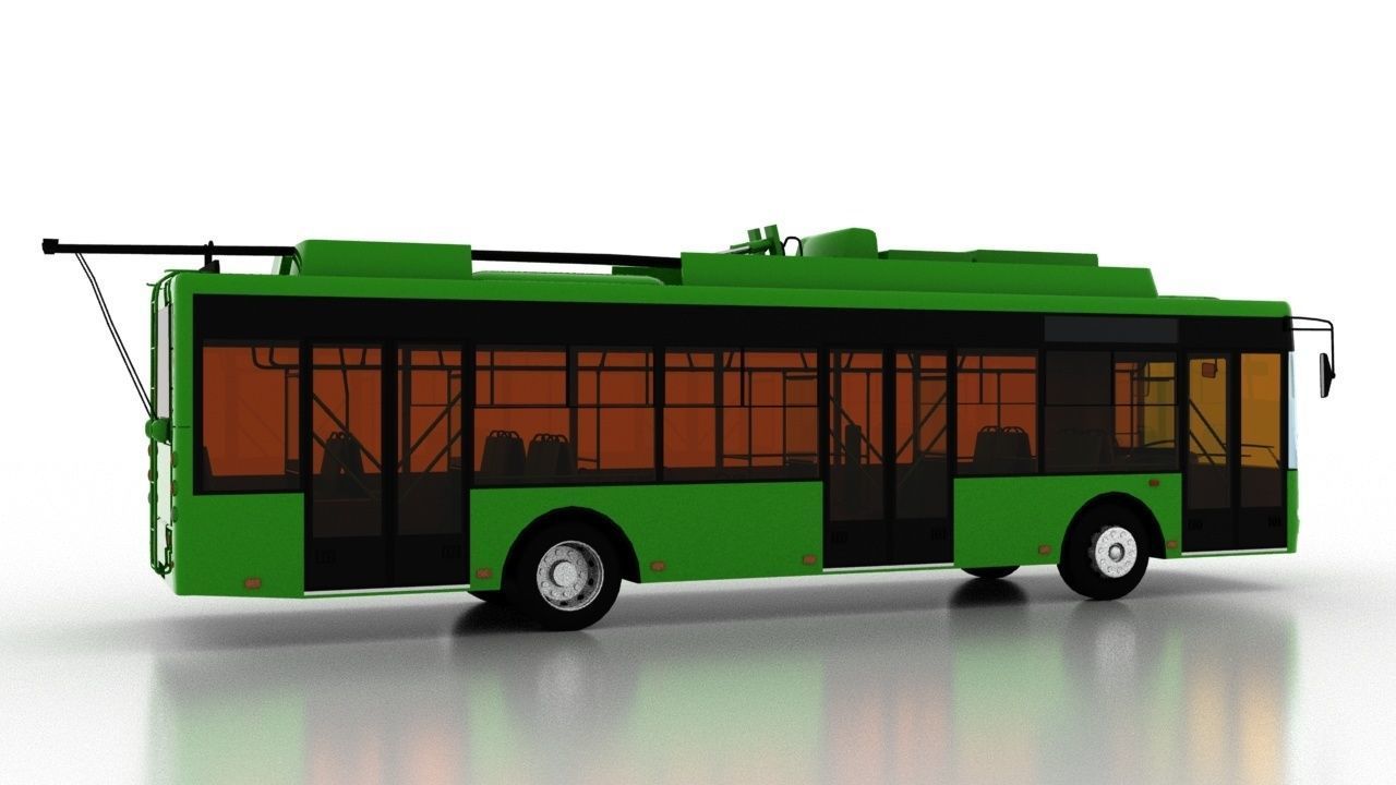 Trolleybus Bogdan T70115AC 3D model_6