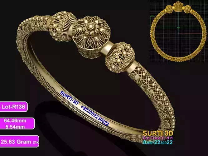 Bracelet - Ready to print3D