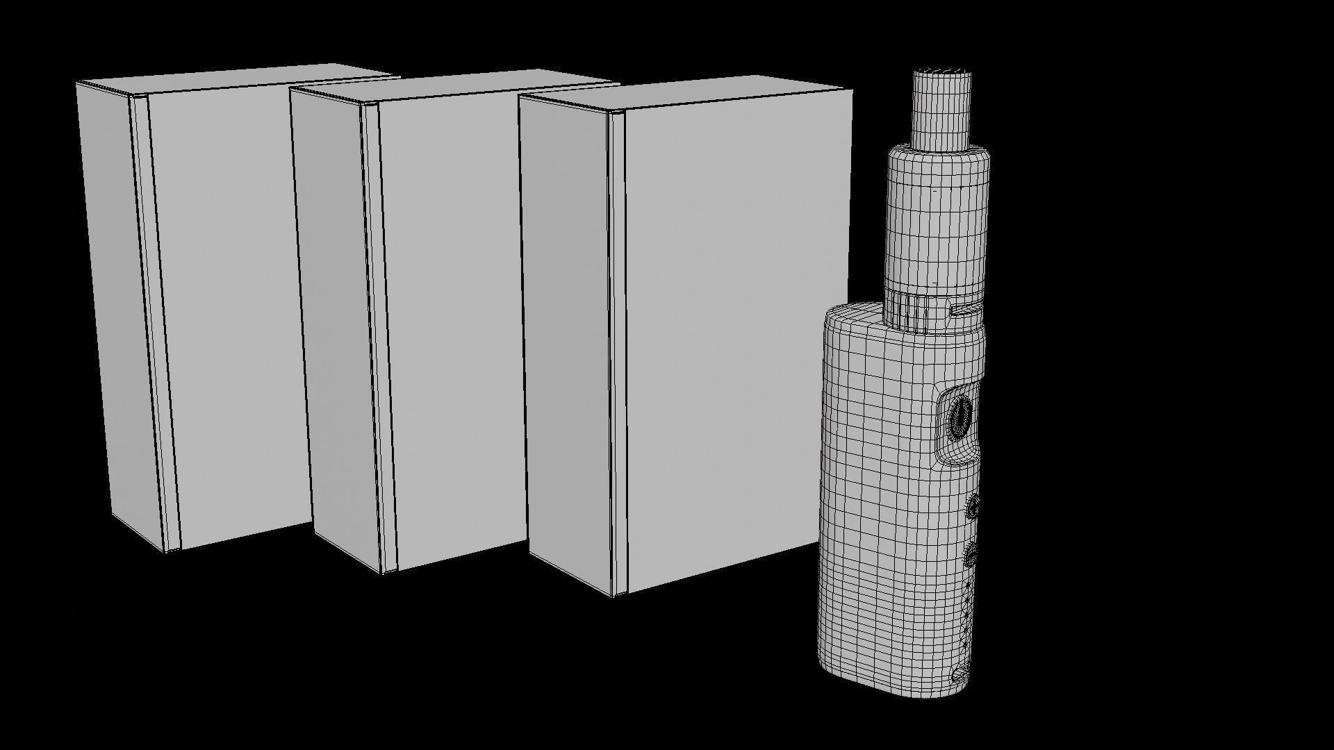 E- Cigarette Vape Low-poly 3D model_15