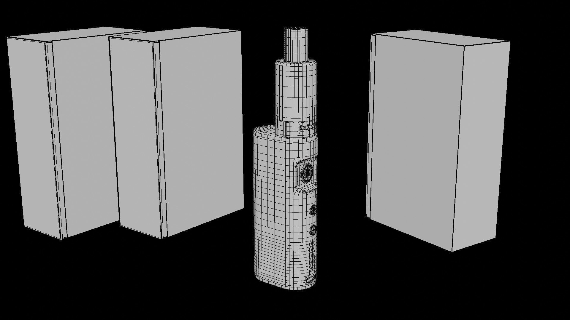 E- Cigarette Vape Low-poly 3D model_16