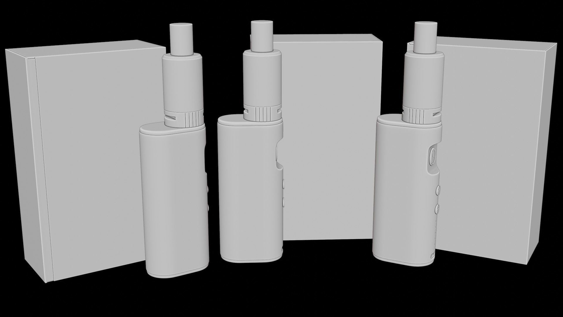 E- Cigarette Vape Low-poly 3D model_13