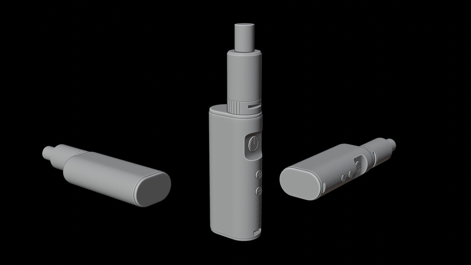 E- Cigarette Vape Low-poly 3D model_9