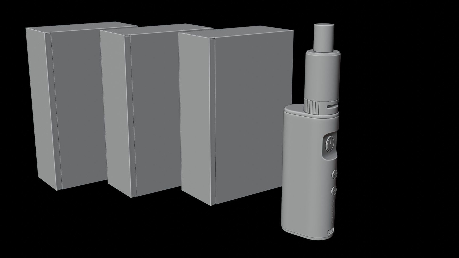 E- Cigarette Vape Low-poly 3D model_5