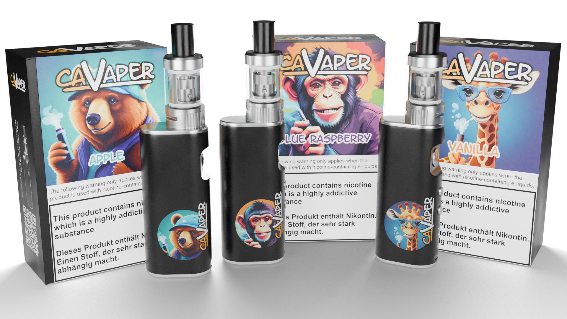 E- Cigarette Vape Low-poly 3D model_3