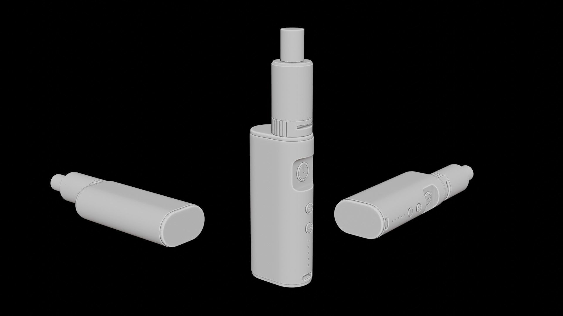 E- Cigarette Vape Low-poly 3D model_14