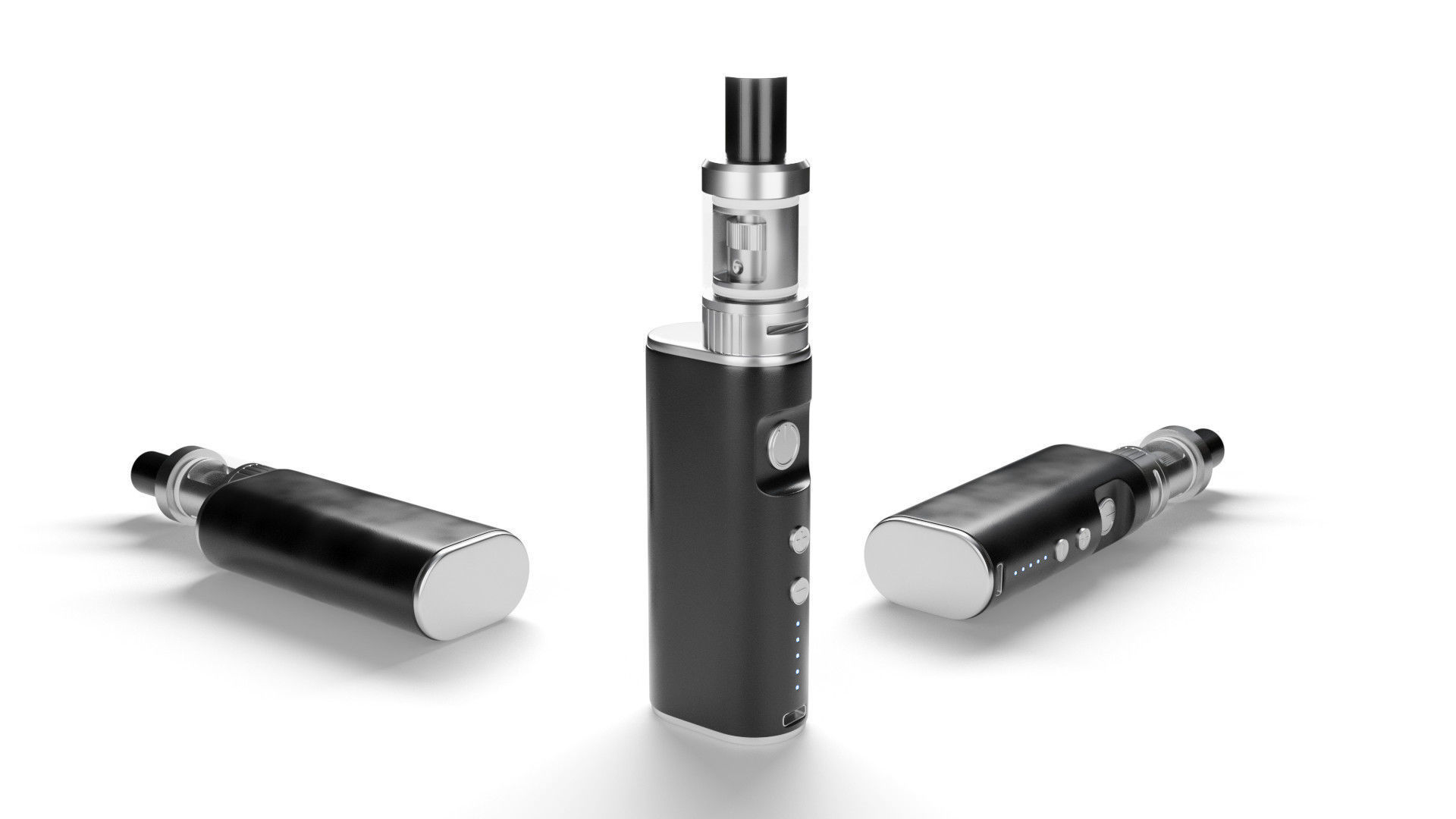 E- Cigarette Vape Low-poly 3D model_4