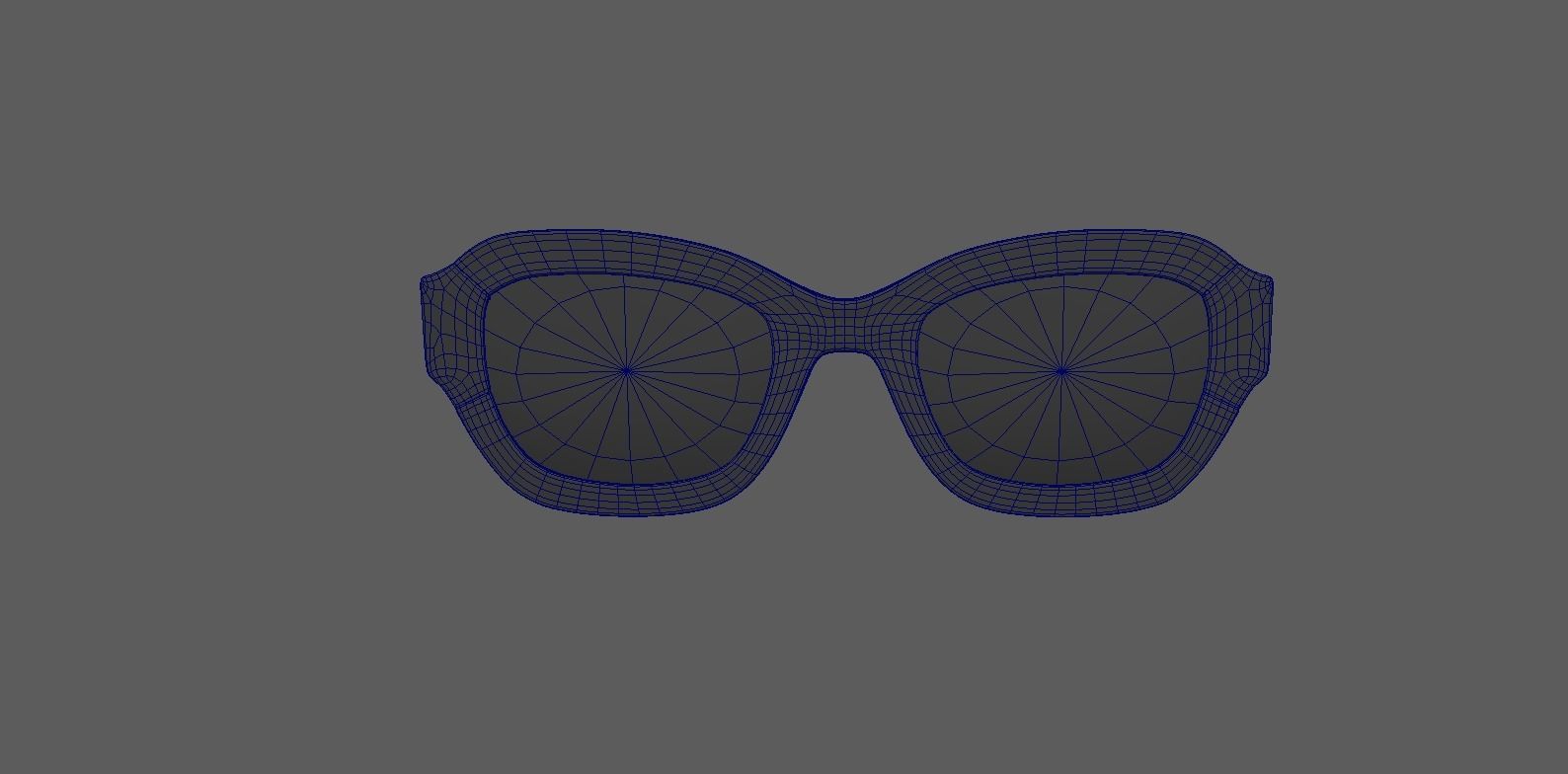 Glasses model Low-poly 3D model_4