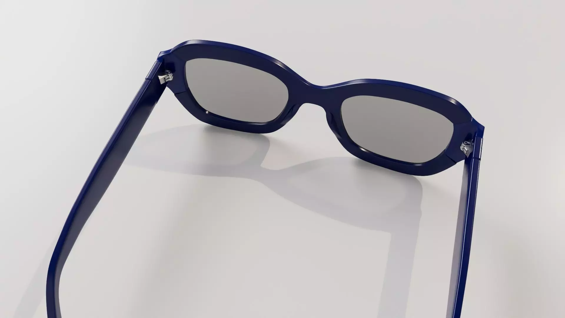 Glasses model Low-poly 3D model_0