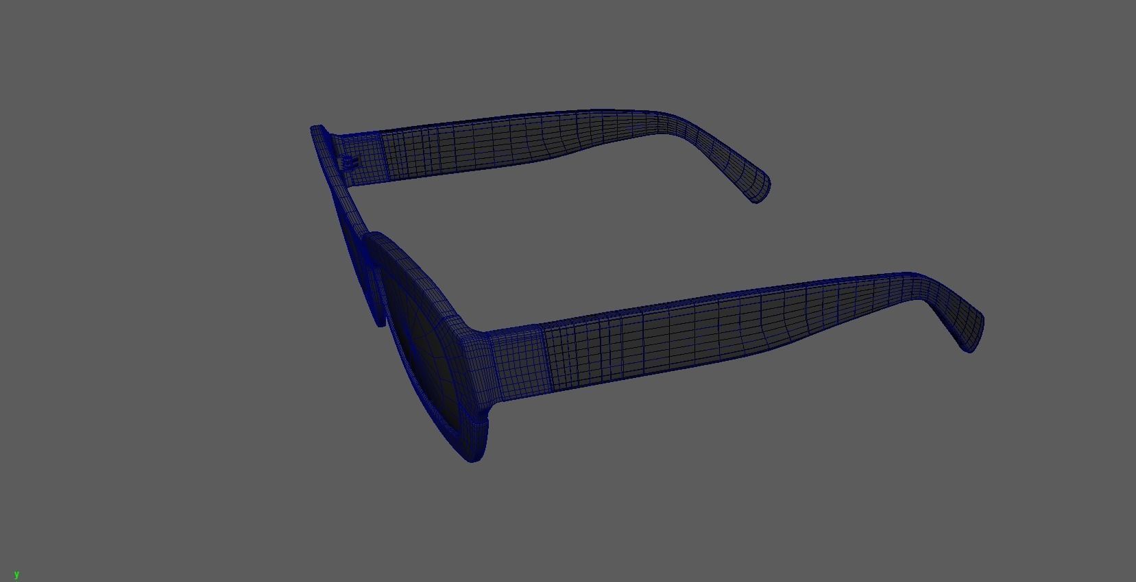 Glasses model Low-poly 3D model_3