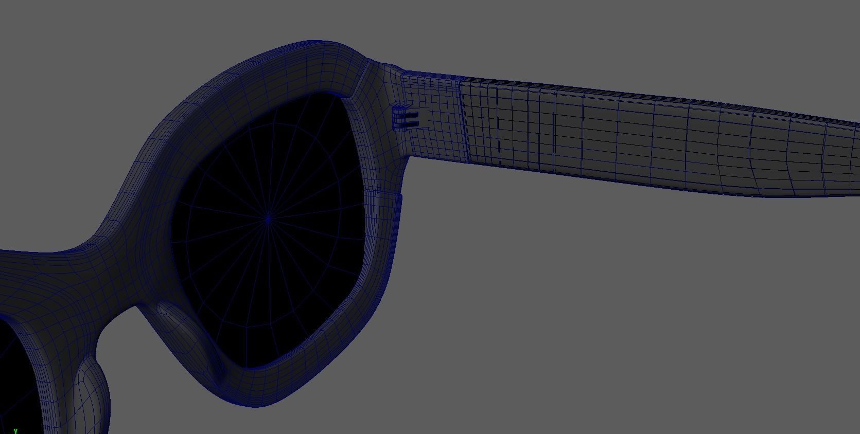 Glasses model Low-poly 3D model_5