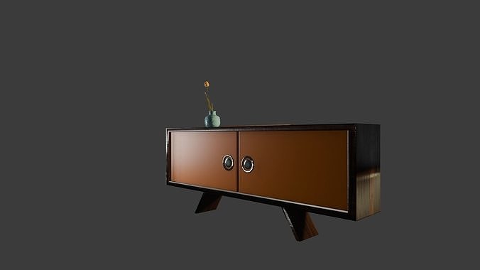 commode Low-poly 3D model