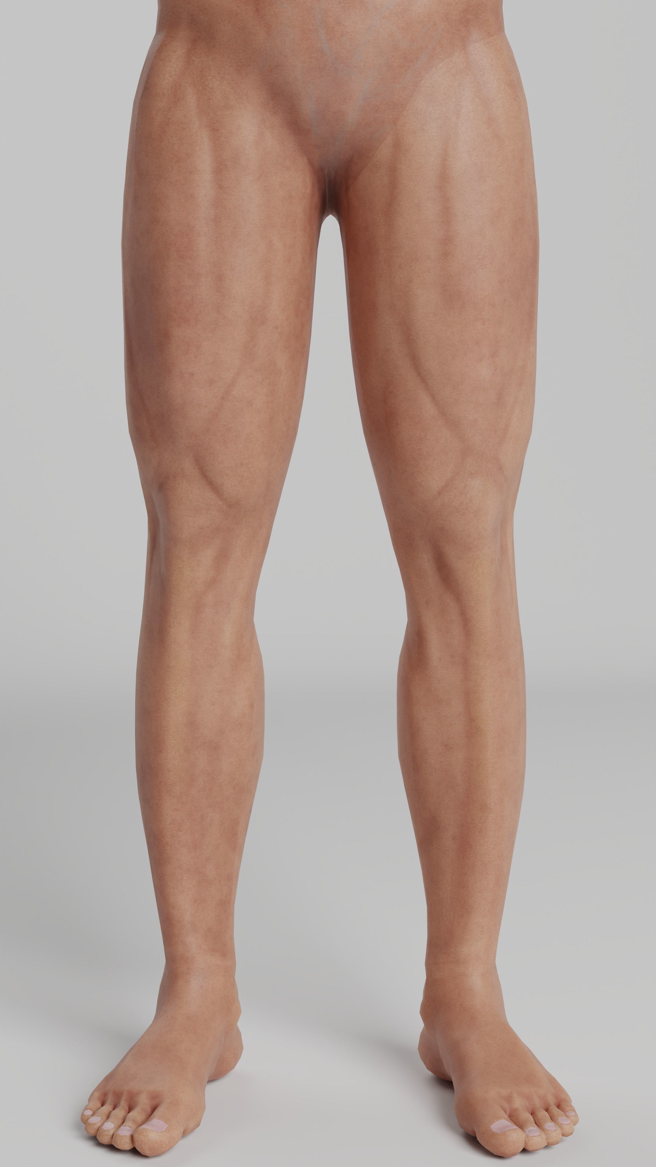 Male game ready Character Body  Low-poly 3D model_6