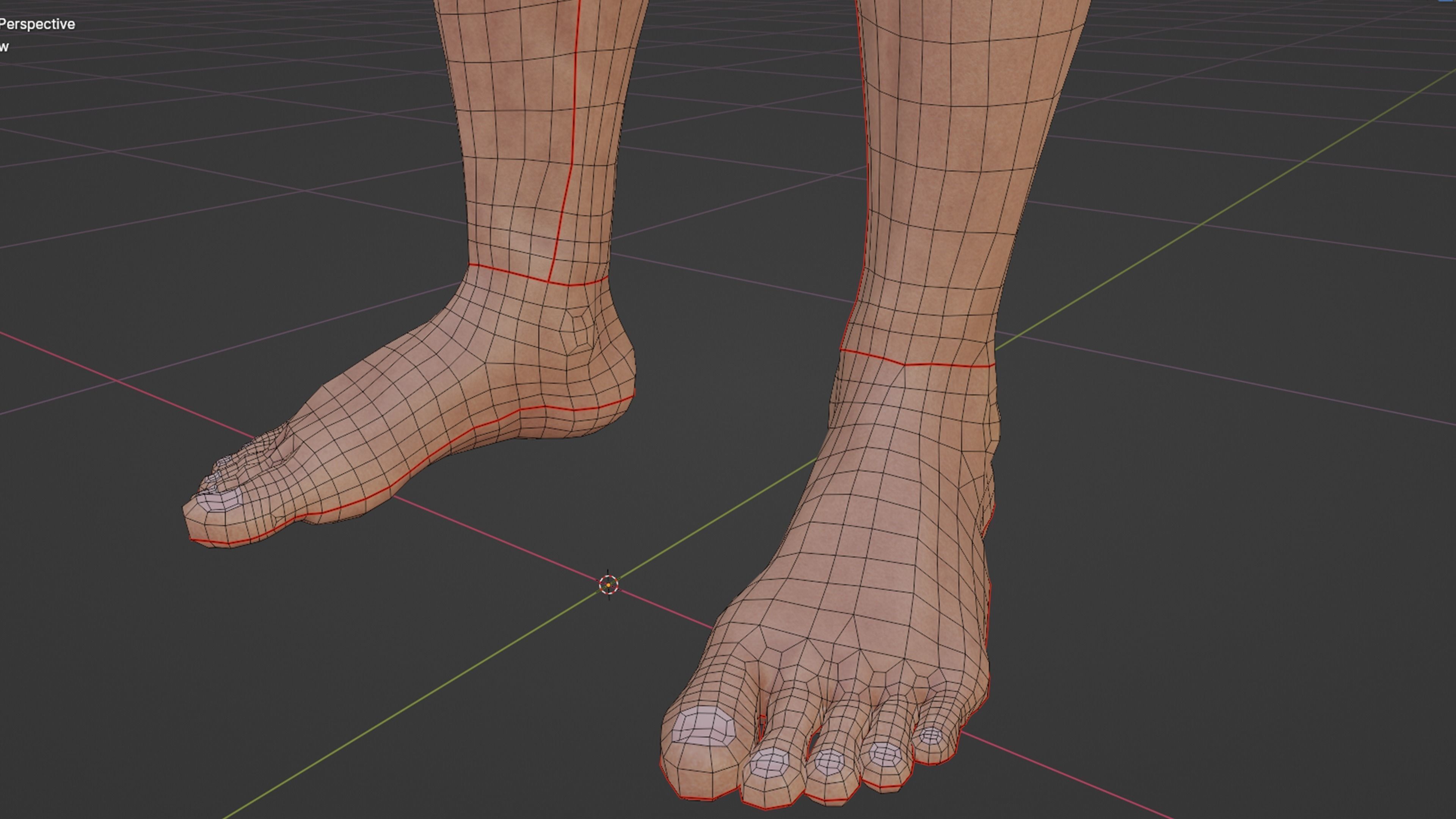 Male game ready Character Body  Low-poly 3D model_14