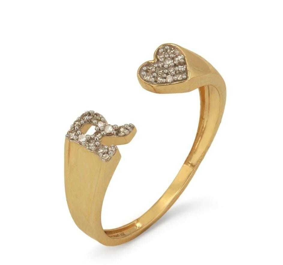 Ladies Fancy Heart Ring  3D print model_1