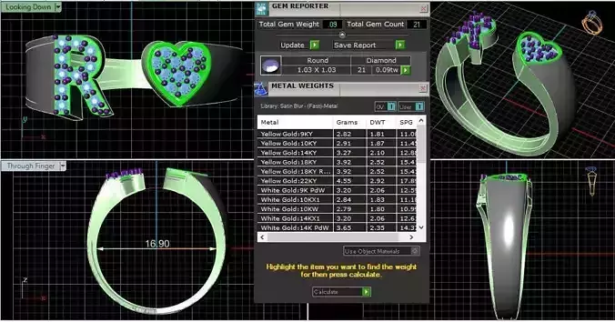 Ladies Fancy Heart Ring 