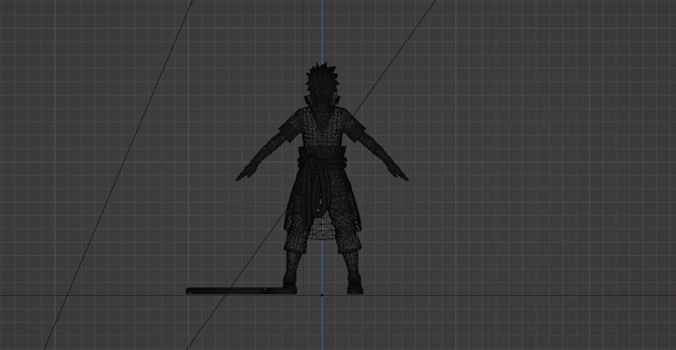 Sasuke Uchiha Anime Low-poly 3D model_9
