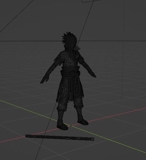 Sasuke Uchiha Anime Low-poly 3D model_8