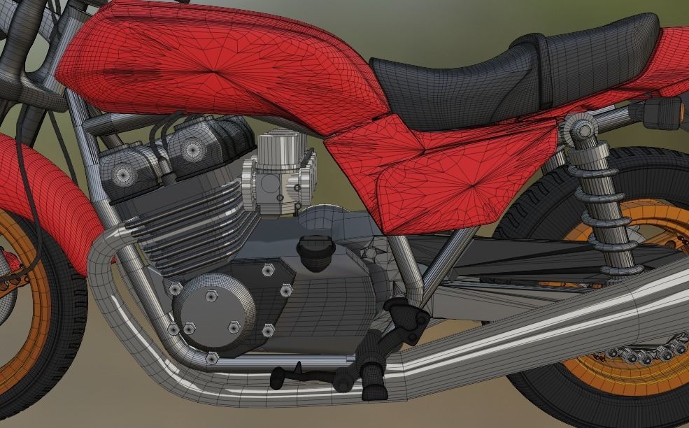 1 to 24 scale Model Honda CB 900 Boldor 3D print model_9