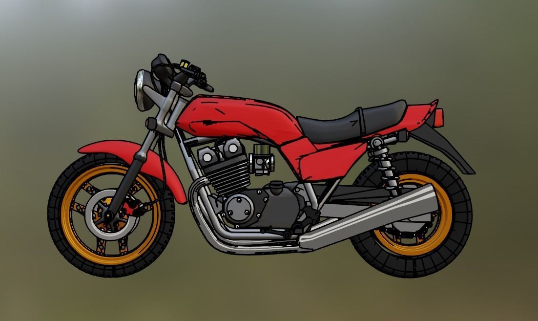 1 to 24 scale Model Honda CB 900 Boldor 3D print model_1