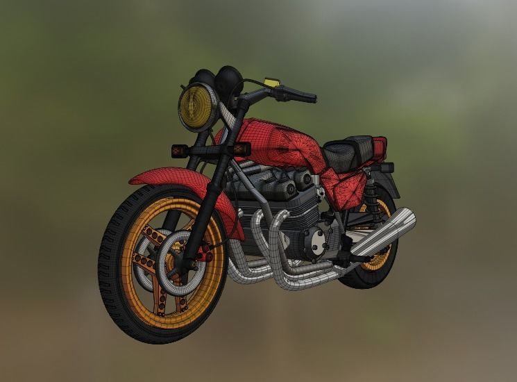 1 to 24 scale Model Honda CB 900 Boldor 3D print model_8