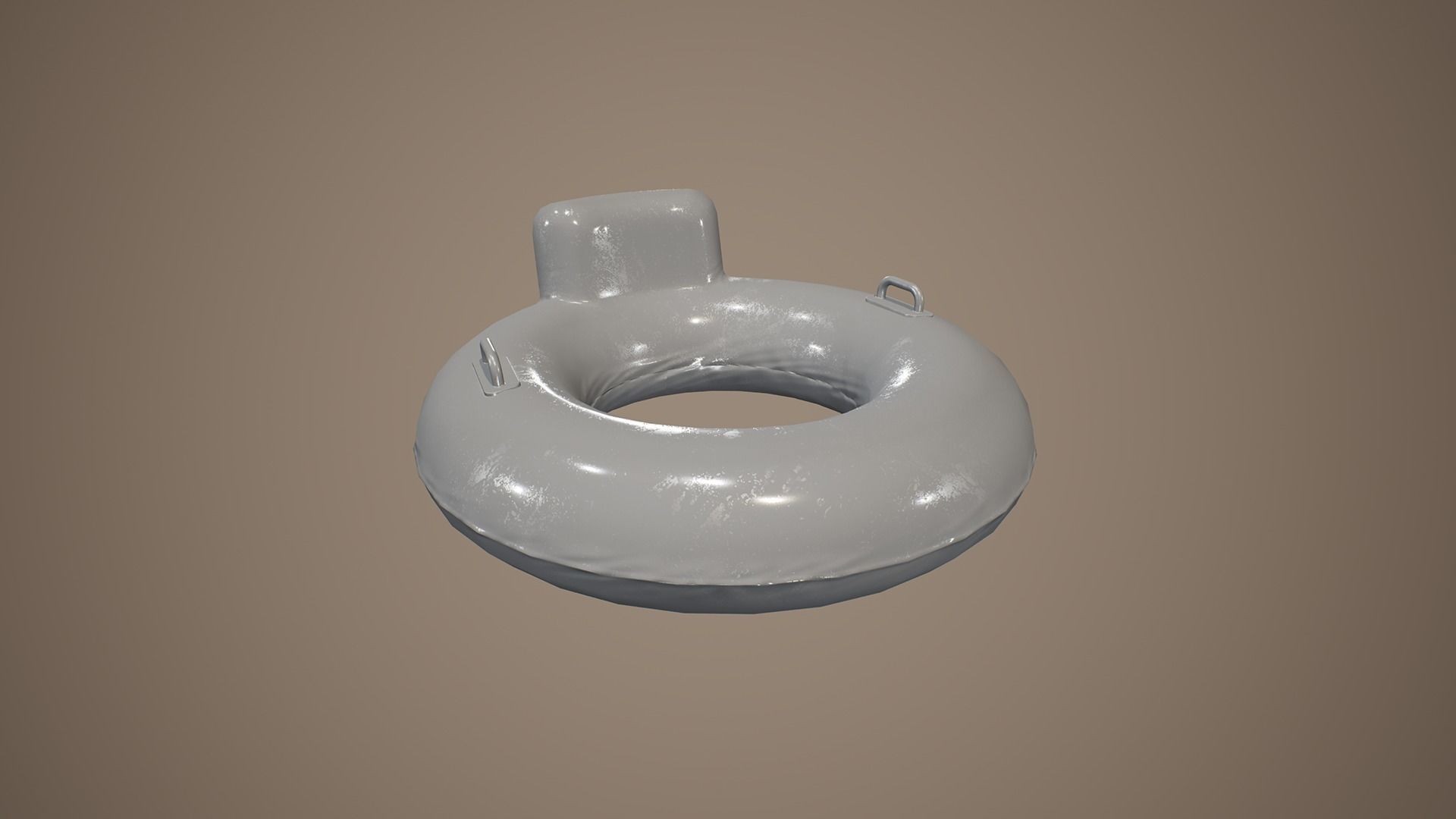Simple Beach Buoy Low-poly 3D model_4