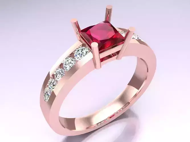 Square Stone Rings - Womens Rings - N352351