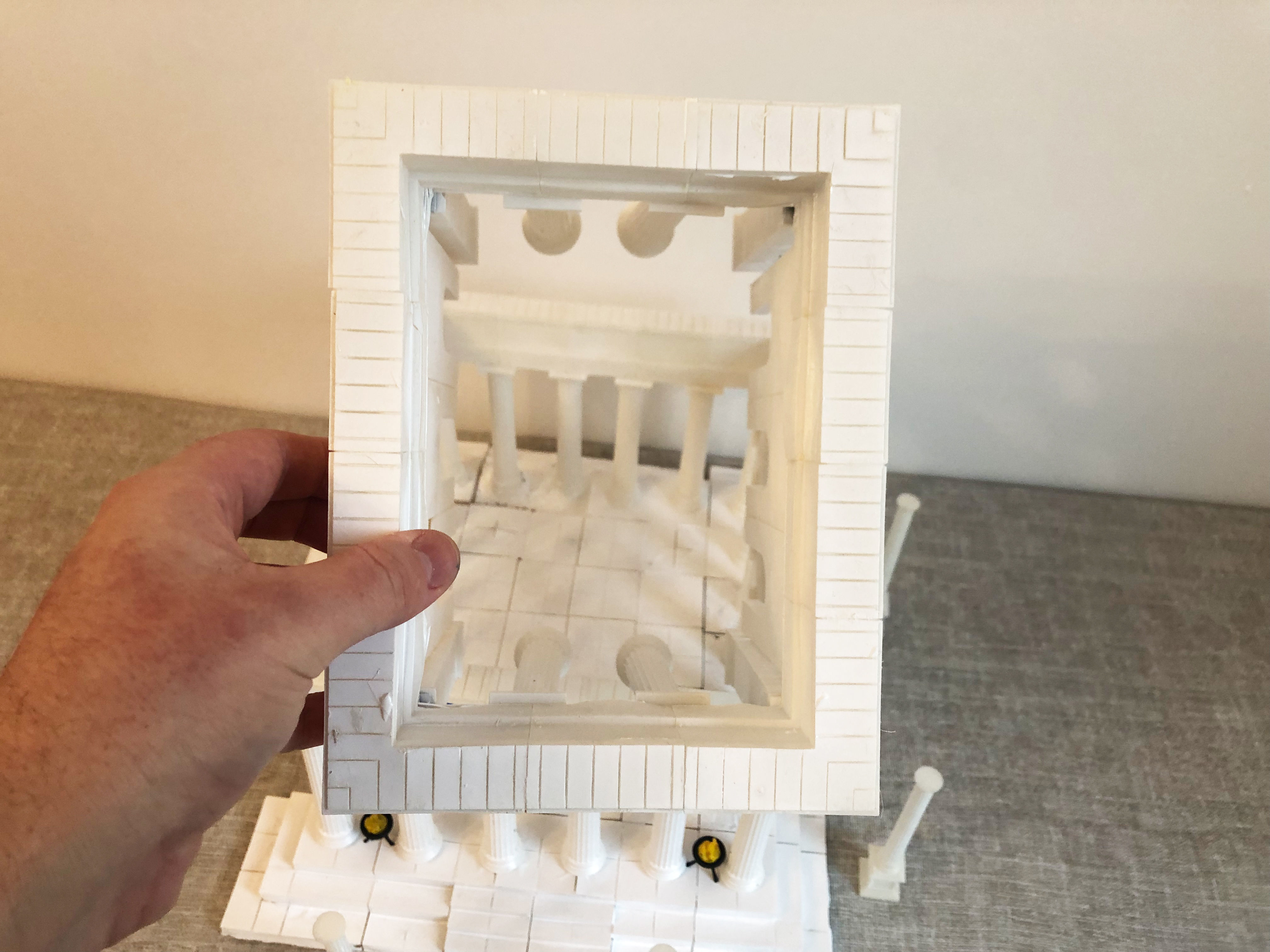 Greek temple modular 3D print model_16