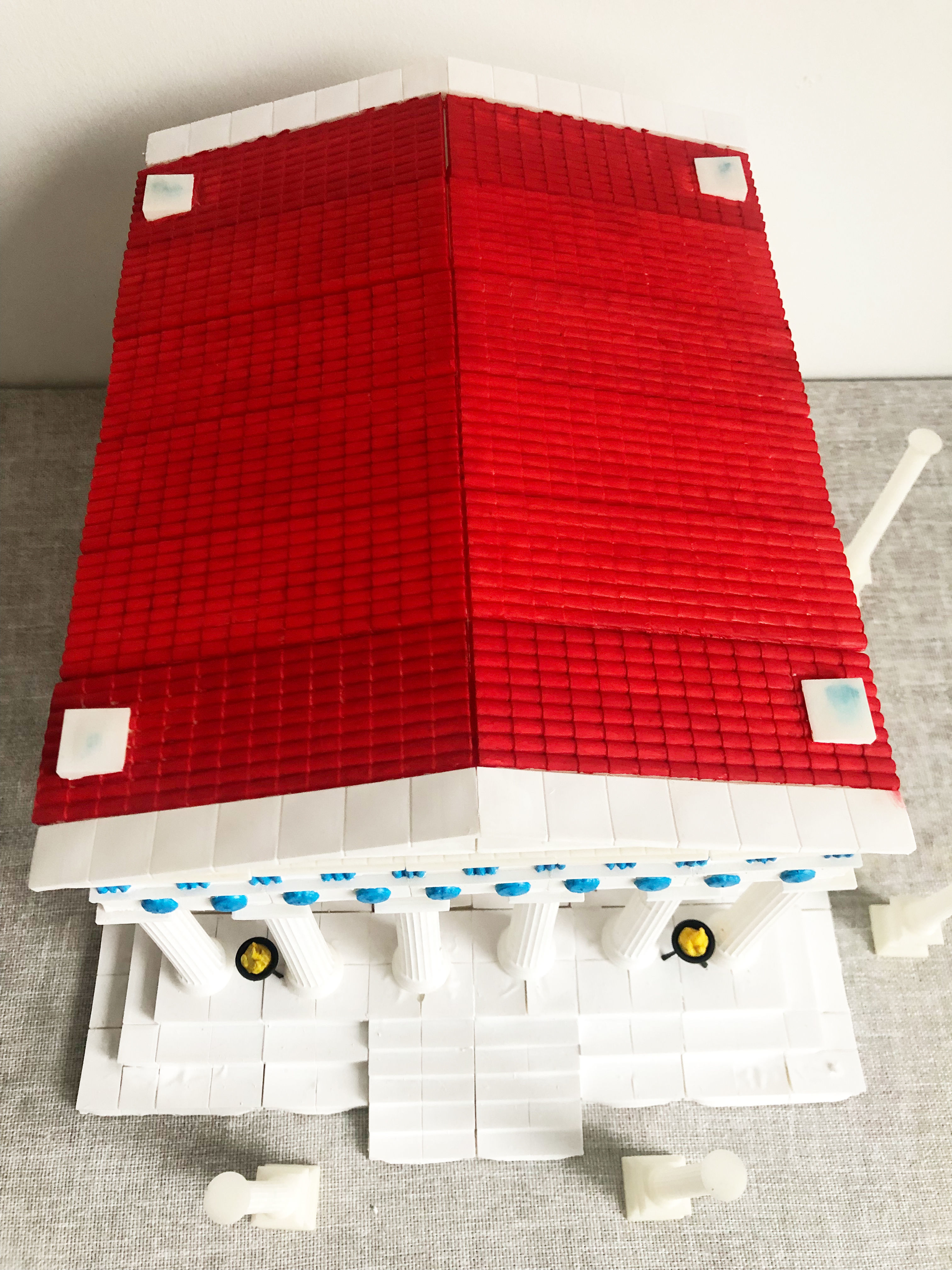 Greek temple modular 3D print model_7