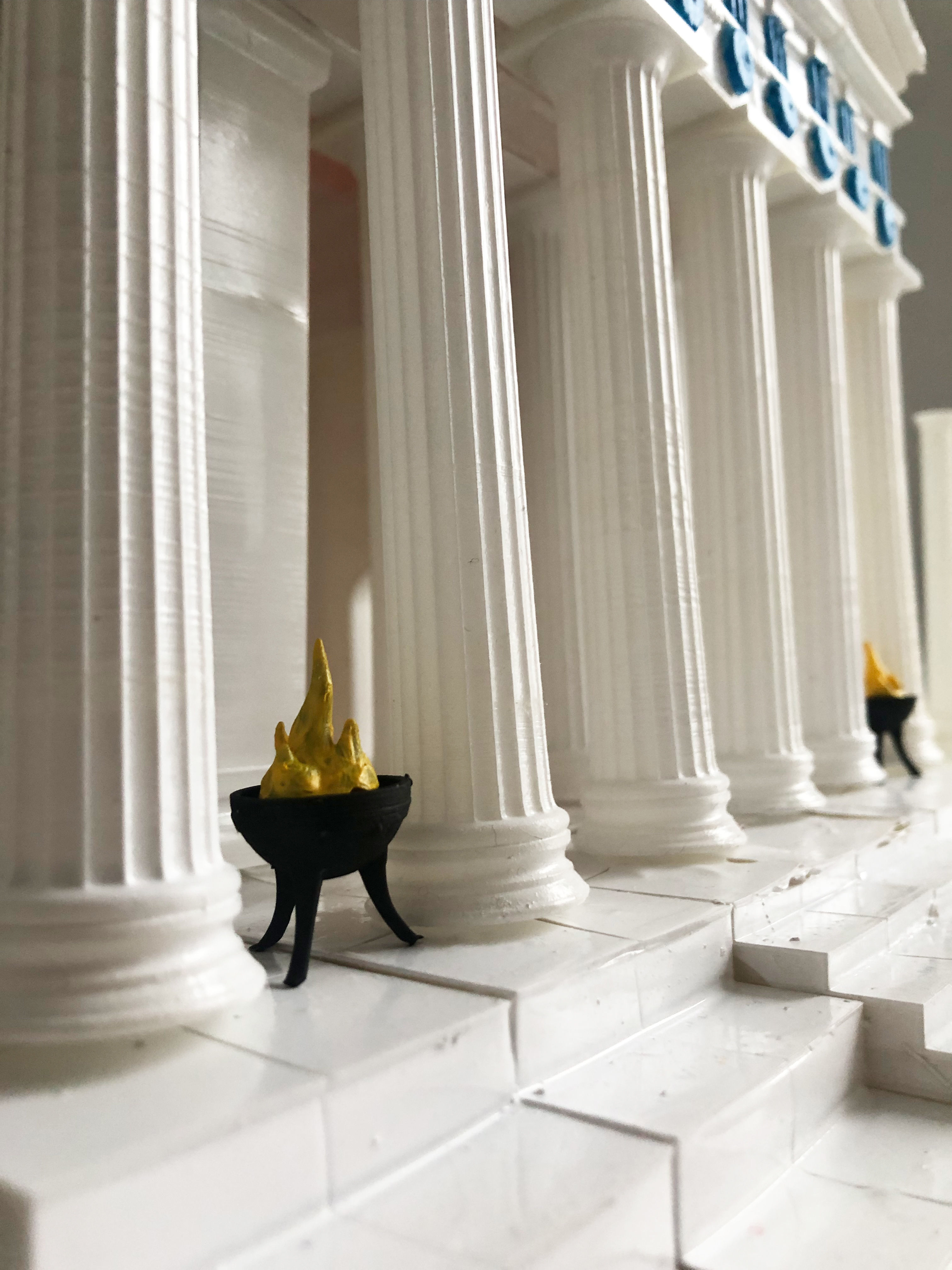 Greek temple modular 3D print model_24