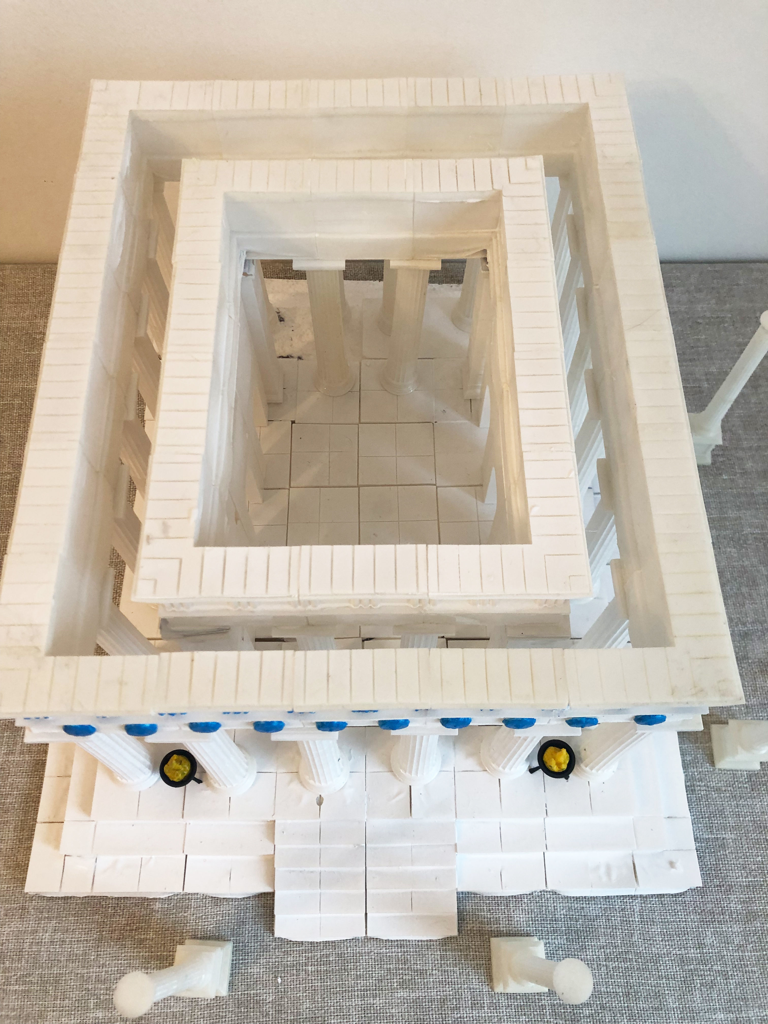 Greek temple modular 3D print model_8