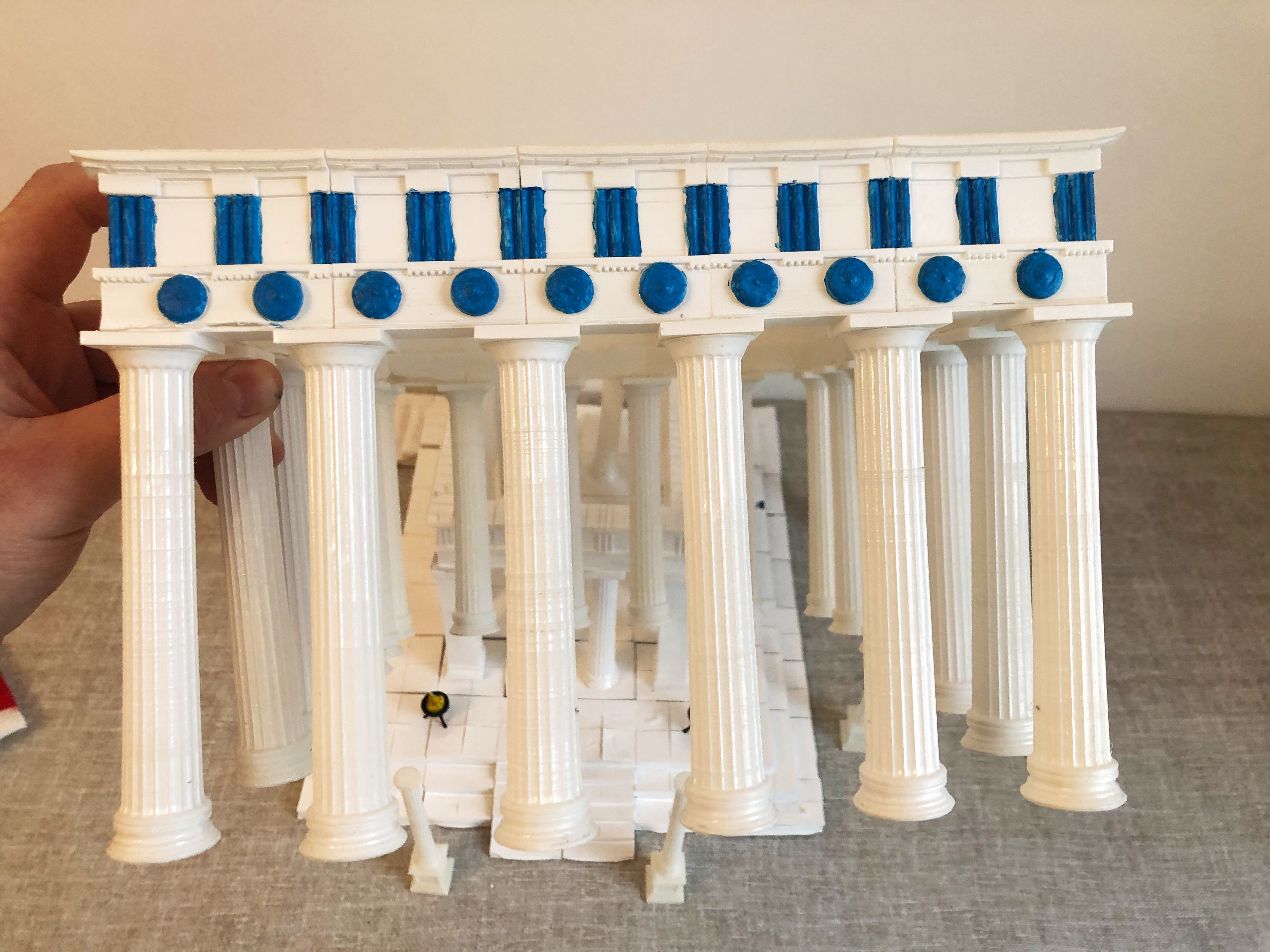 Greek temple modular 3D print model_18