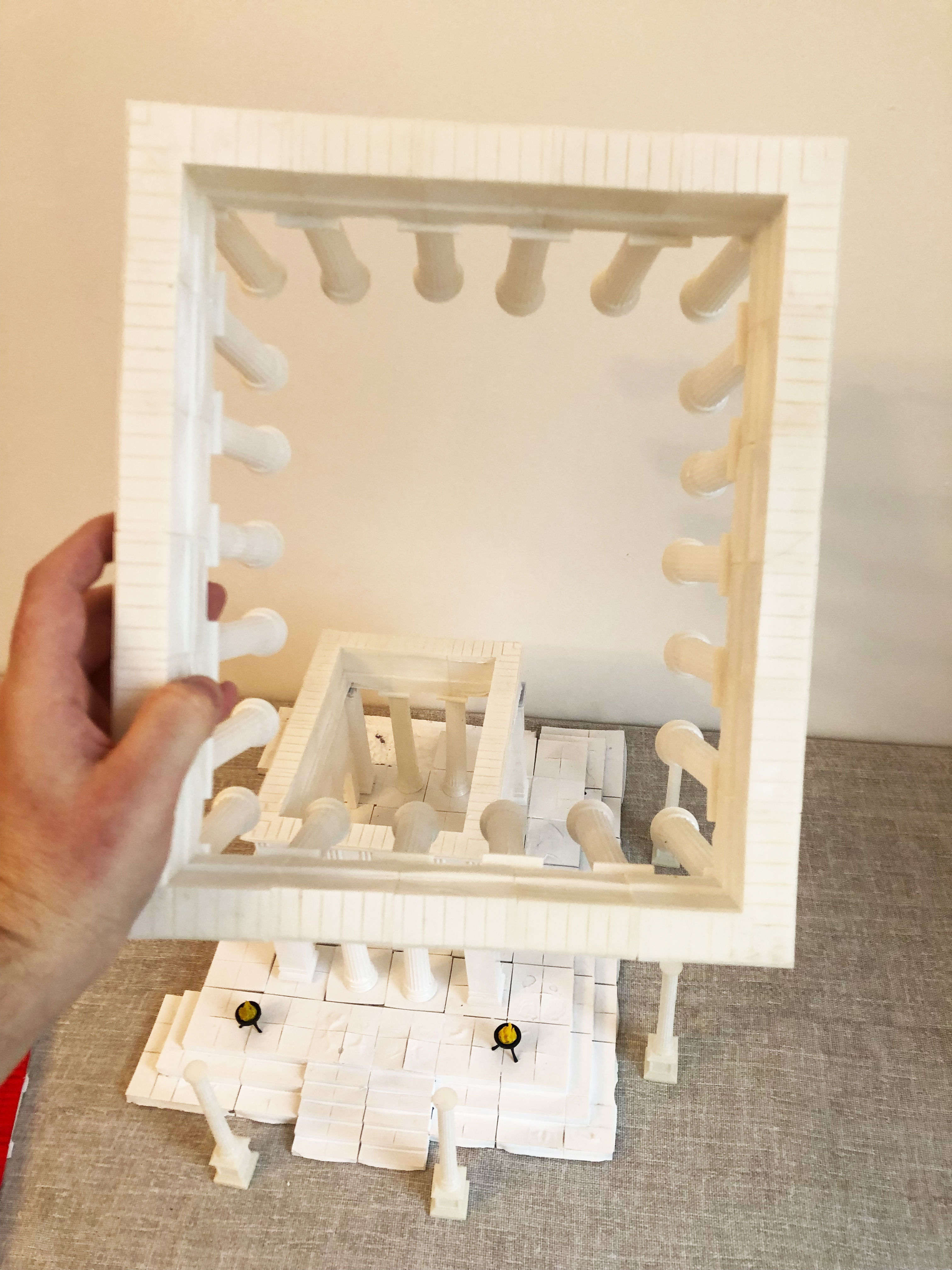 Greek temple modular 3D print model_11